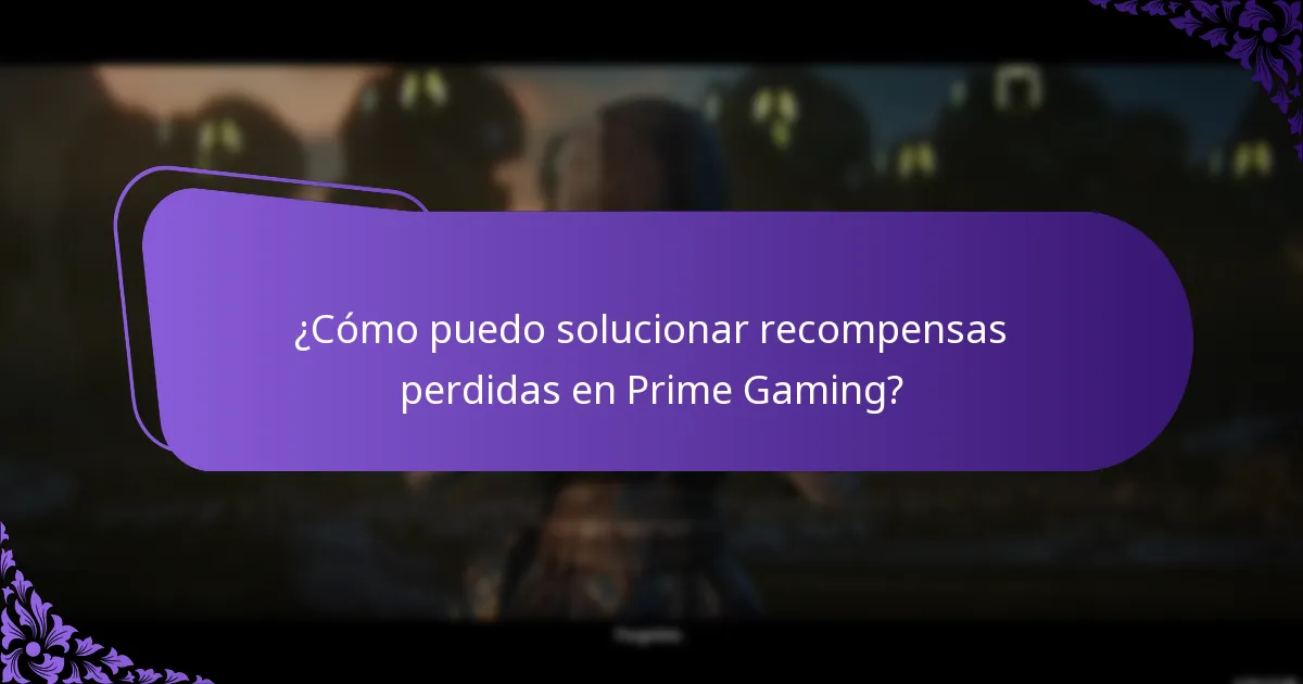 ¿Dónde puedo encontrar información de contacto del soporte de Prime Gaming?