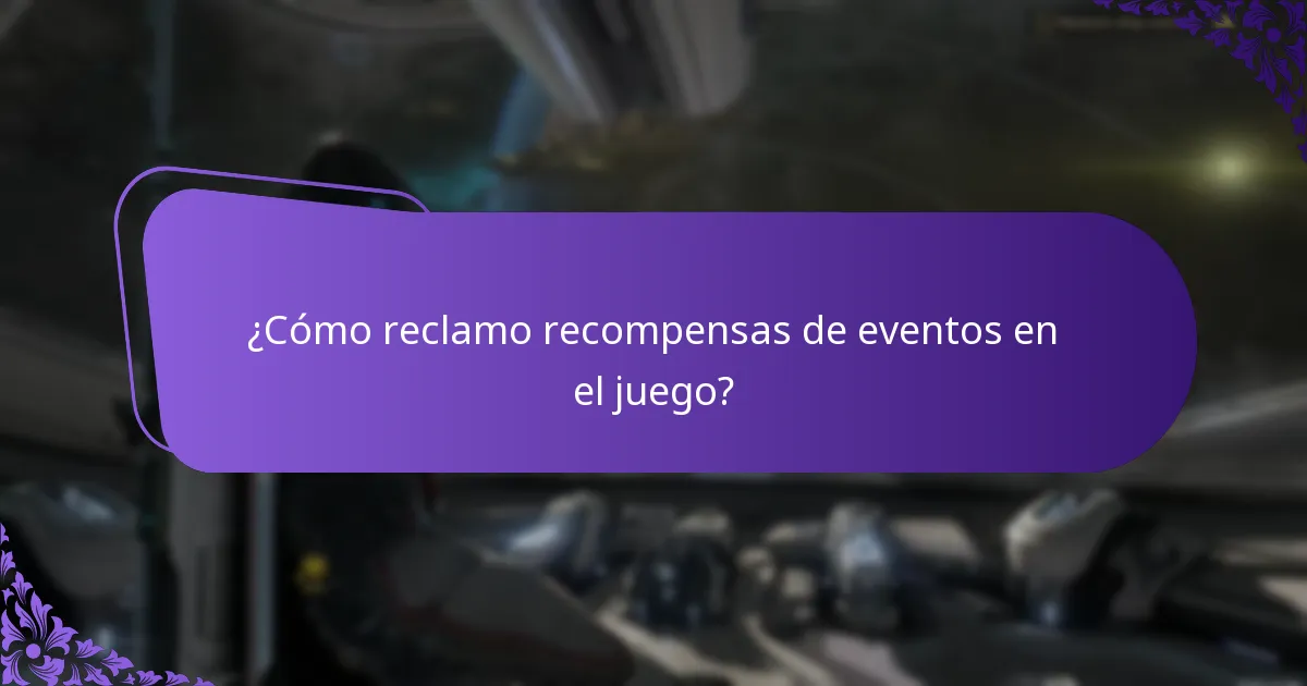 ¿Cómo reclamo recompensas de eventos en el juego?