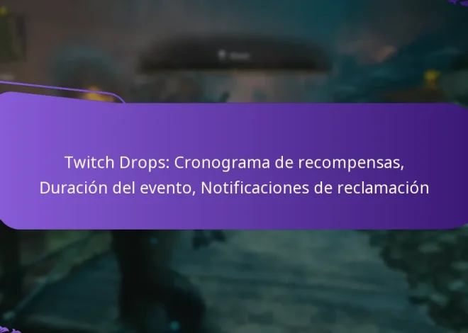 Twitch Drops: Cronograma de recompensas, Duración del evento, Notificaciones de reclamación