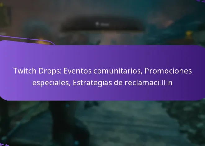Twitch Drops: Eventos comunitarios, Promociones especiales, Estrategias de reclamación